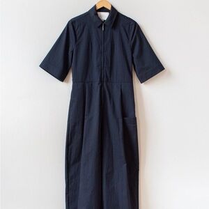 Studio Nicholson sz 2 US M Berte Jumpsuit Utility Suit Navy Blue Womens